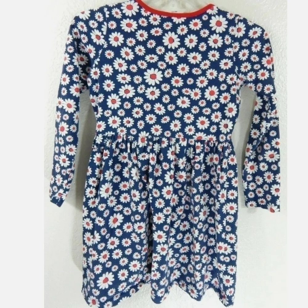 Hanna Andersson Floral Long Sleeve Cotton Dress